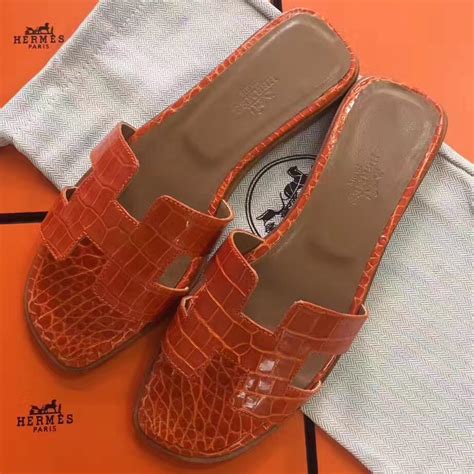 hermes sandal orans|hermes oran crocodile sandals.